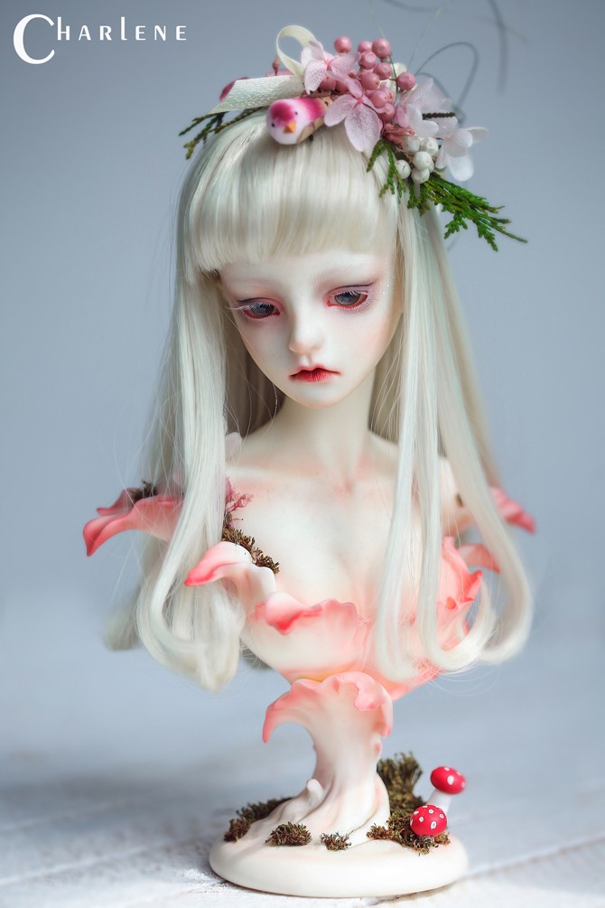 dollzone Charlene bust part only 1/3 bjd - Click Image to Close